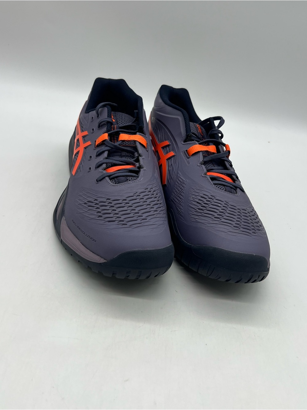 ASICS Gel Resolution X Men 15 Greyish Purple/Nova Orange Tennis Sneakers Shoes.